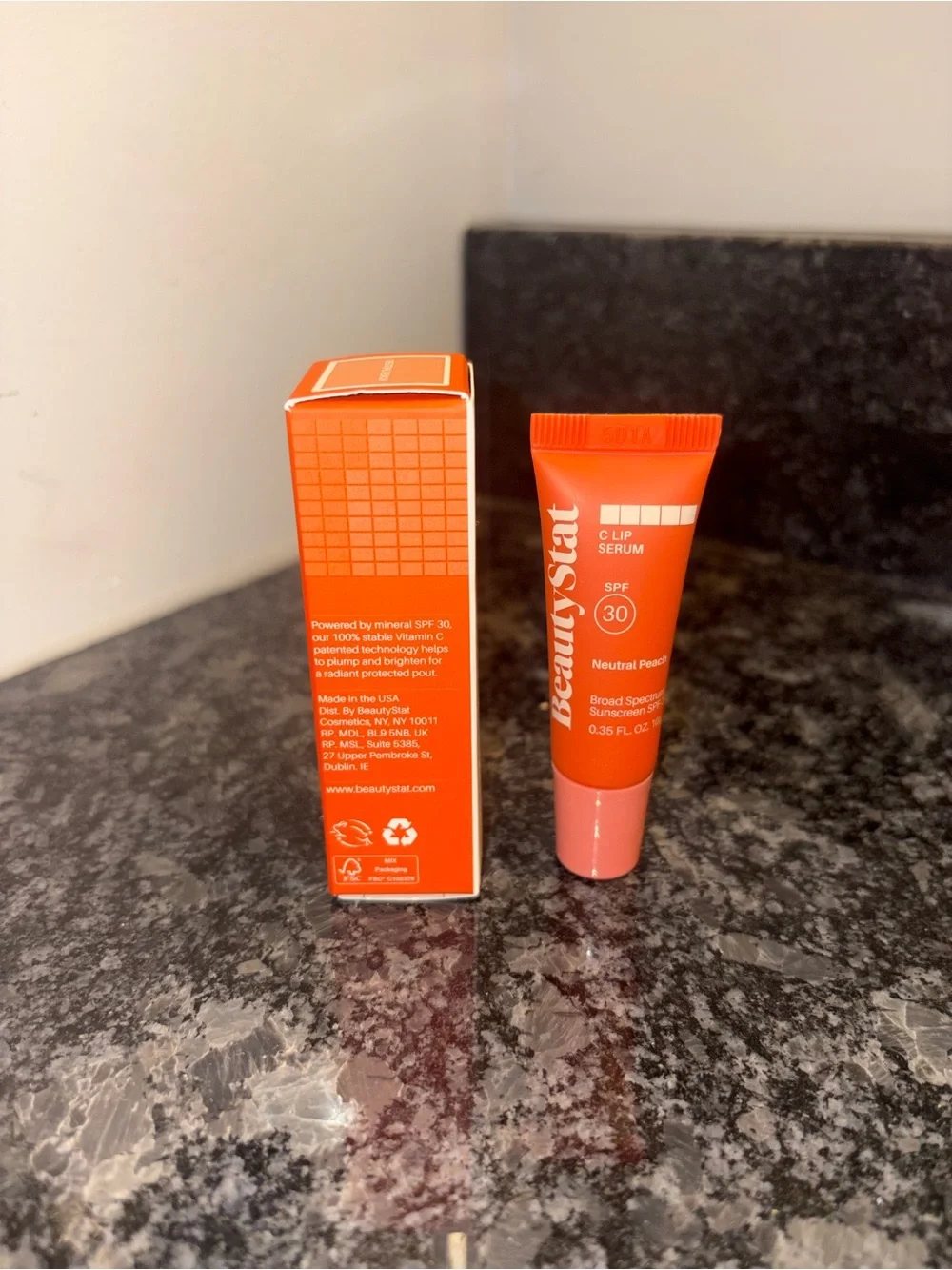 BeautyStat Vitamin C Lip Serum, SPF 30 Neutral Peach